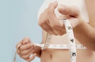 medición da cintura ao perder peso