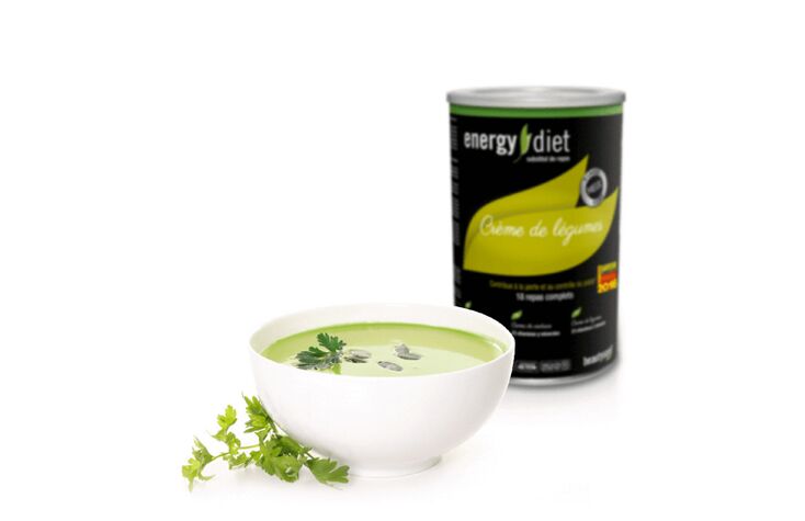 Sopa de verduras de dietas enerxéticas