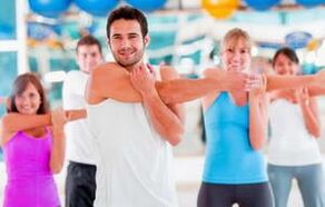 Abdución horizontal do brazo dereito cara á esquerda