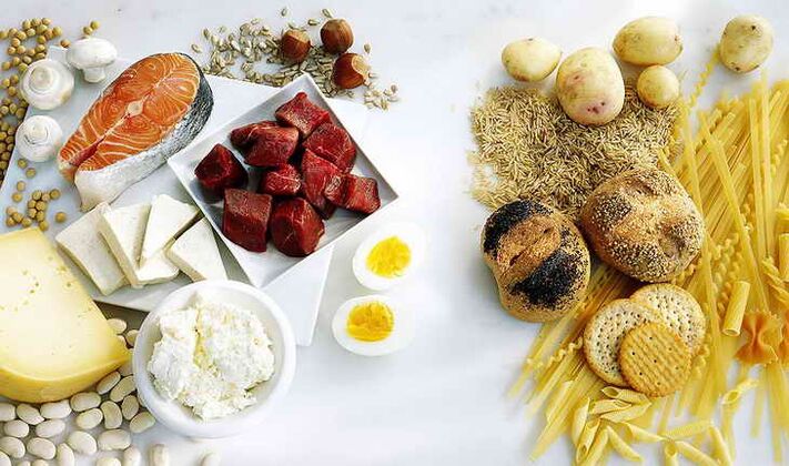 dieta de proteínas-hidratos de carbono