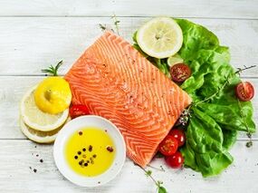 O menú da dieta proteica inclúe peixe