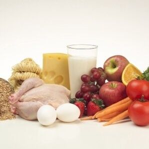 alimentos proteicos e froitas na dieta dos seis pétalos
