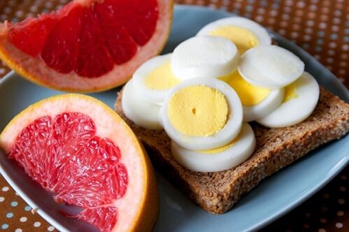 ovos e pomelo para a dieta maggi