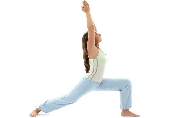 guerreiro de ioga pose para adelgazar